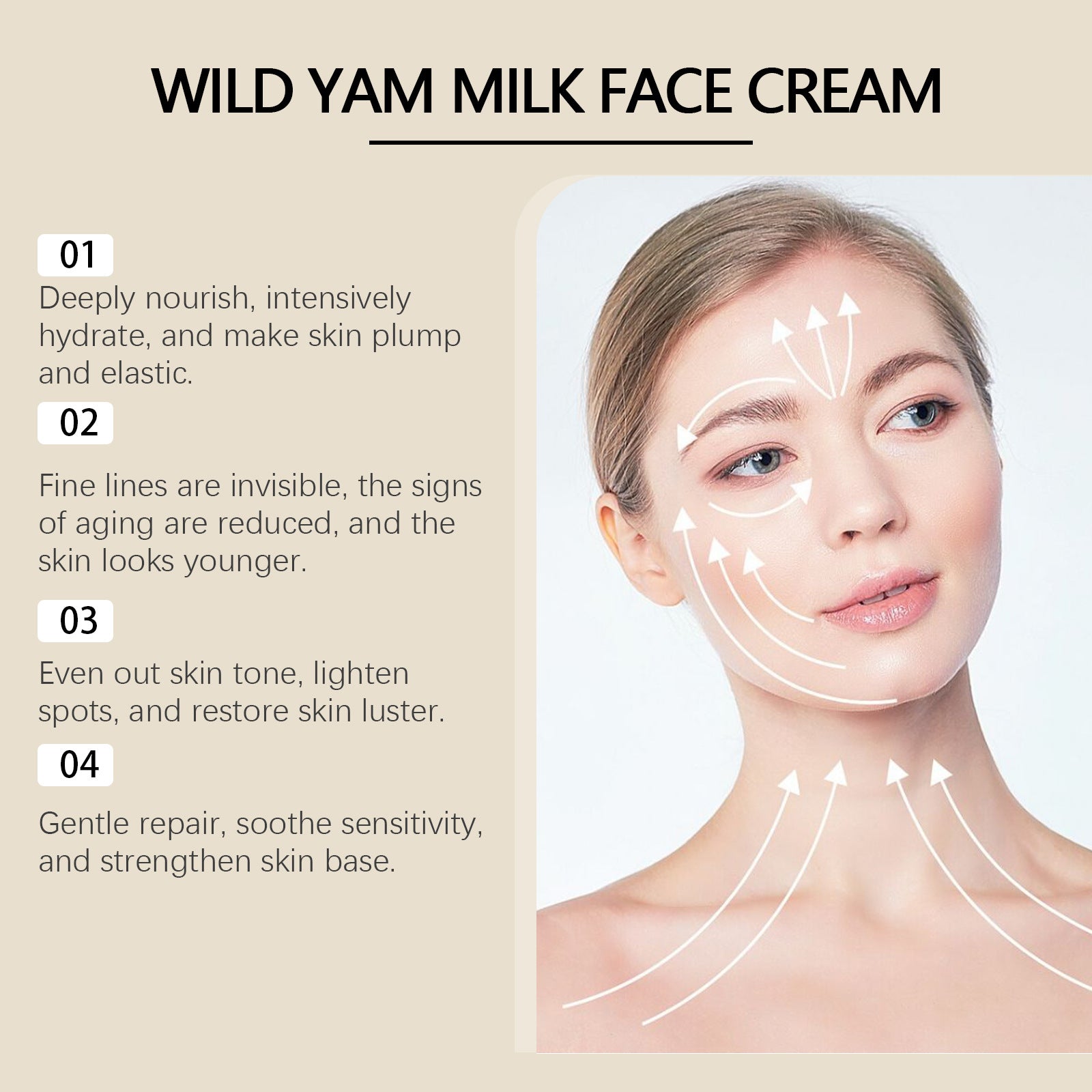 Dioscorea Japonica Moisturizing Repair Cream Hydrating
